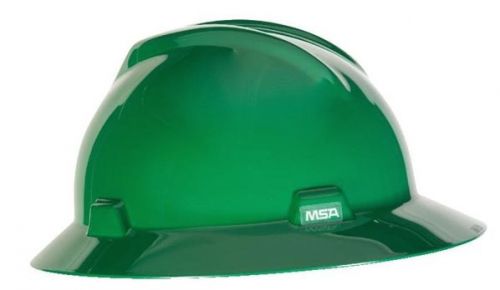 MSA Full Brim V-Gard Hard Hat with Ratchet Suspension 4pt