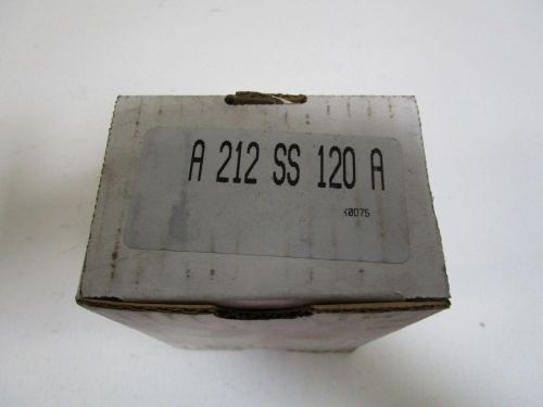 INGERSOLL-RAND SOLENOID VALVE A212SS-120-A *NEW IN BOX*