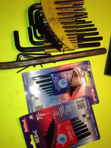 Misc Tool Lot  Various Sizes Allen Wrenches Metric And Standard