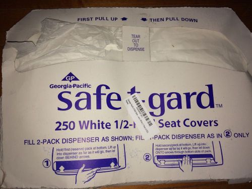 Georgia Pacific 47046 Safe T Gard 1/2 Fold Toilet Seat Covers 250 Count