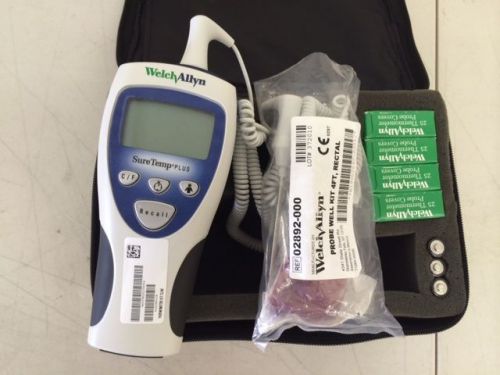 WELCH ALLYN SureTemp Plus 692 Thermometer + 2 Probes &amp; Case (Retail Over $595)