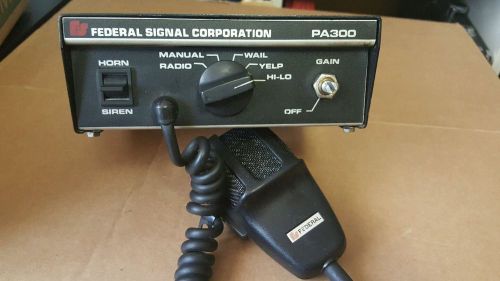 Federal signal pa300 series 100w  with mic for sale