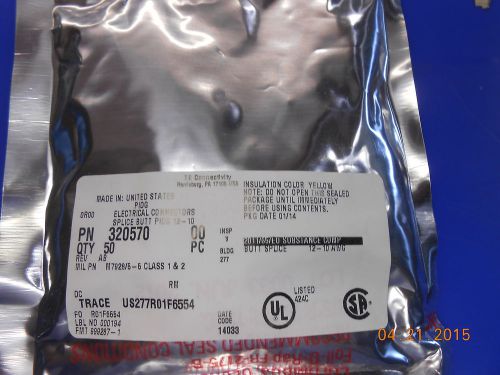 50 TE Connectivity/AMP 320570 PIDG Splice Terminal 10-12 AWG 42.06mm Tin