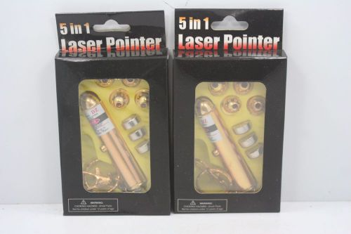 Set of 2  5 in 1 Laser Pointer Kits New In Box - Office Presentation