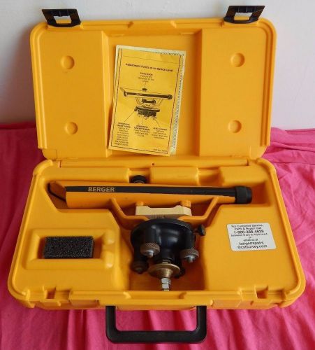 BERGER INSTRUMENTS MODEL 135 TRANSIT LEVEL W/ CASE GREAT CONDITION