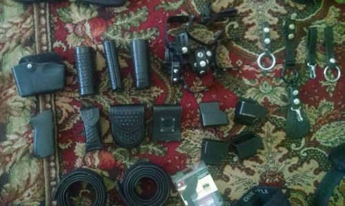 Large lot of law enforcement duty BELTS and accessories.