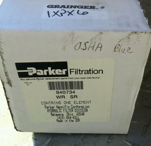 Parker filtration hydraulic fluid filter 940734 grainger 1XPX6