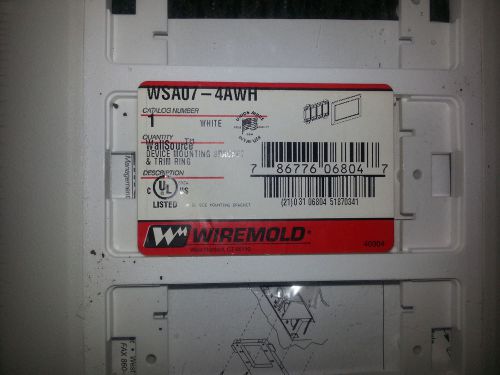 WIREMOLD WSA07-4A WALLSOURCE DEVICE MOUNTING BRACKET
