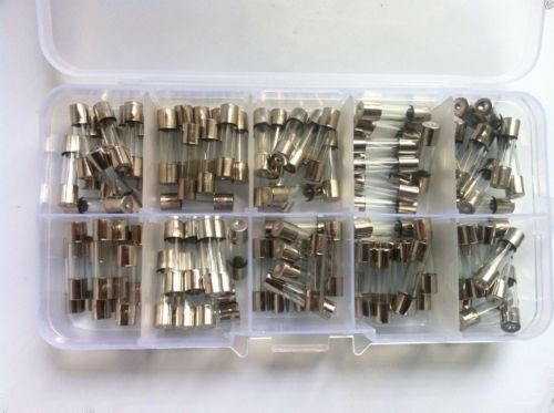 Quick blow glass tube fuse assorted kit fast-blow glass fuses 5x20mm #m1225 ql for sale