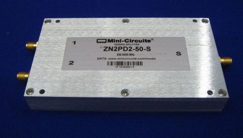 MINI-CIRCUITS POWER SPLITTER ZN2PD2-50-S 500-5000MHz.BARCODE # SF 703800615