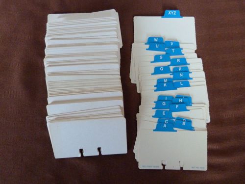 ROLODEX GUIDE DIVIDER CARDS AND BLANK CARDS CARD FILE CARDS
