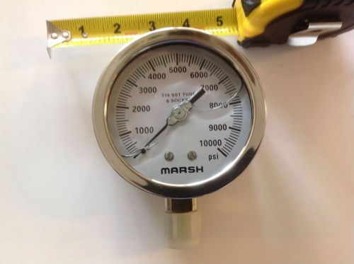 MARSH PSI 10,000 Pressure gauge 1/2 &#034; NPT