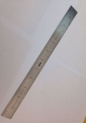 Vintage craftsman 12&#034; ruler  stainless steel 9-4002 (94002) 8th/16th/32nds/64th&#034; for sale