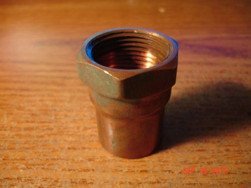 Nibco solder to pipe adapter, wrot copper 1&#034; pipe x 1-1/8&#034; tube for sale