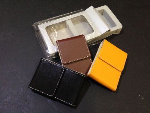 Box of 120 pieces of the fake leather made business card holder