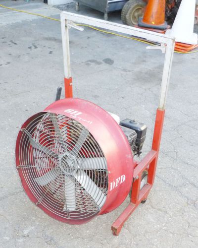 20&#034; direct drive positive pressure blower fan, honda 5.5hp ventilating gas honda for sale