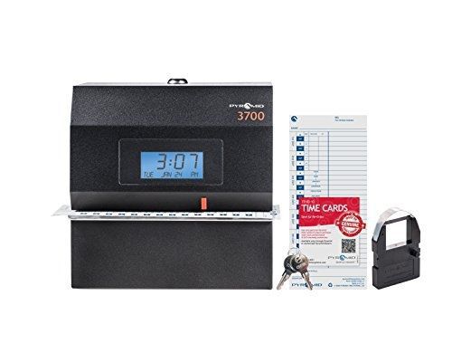 Pyramid 3700 heavy duty time clock and document stamp for sale