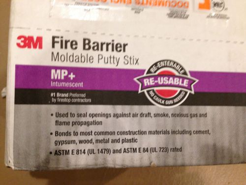 CASE OF 3M Fire Barrier Moldable Putty Stix MP+, 1.45 in x 6 in, 12/case