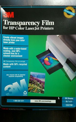 3M Transparency Film for HP LaserJet Printers-34 Sheets