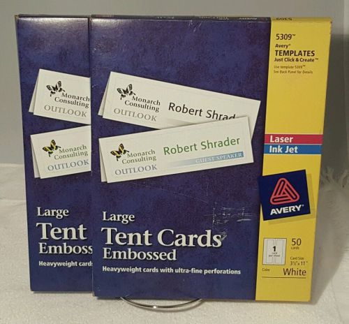 Avery Laser and Ink Jet Tent Cards Ave5309 - 96 Cards Total