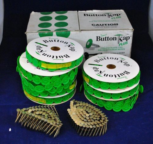 BUTTON KAP PLUS COLLATED Plastic Caps for the RN78134 &amp; Bonus Nails