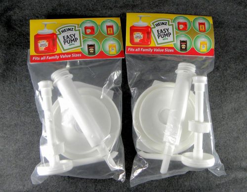 Heinz easy pump dispenser for family value size ketchup, mustard, sauce lot of 2 for sale