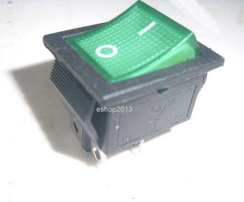 10X Green light Power Button Rocker Switch 4 Pin high current 15A 250V /20A 125V