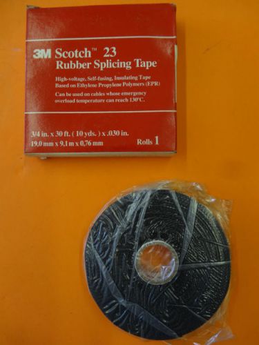 3M Scotch 23 Rubber Splicing Tape 3/4&#034; x 30ft. x .030in