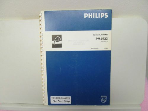 PHILIPS PM2522 DIGITAL MULTIMETER MANUAL/SCHEMATIC, PARTS/BOARD LAYOUTS
