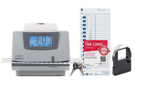 Pyramid 3500 multi-purpose time clock and document stamp - made in the usa for sale