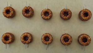 10Pcs Toroid Core Inductor Wire Wound 180uH 24mOhm