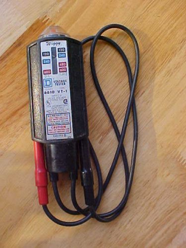 Wiggy Class 6610 Type VT-1 Series A Listed Voltage Tester 193F Square D - UL