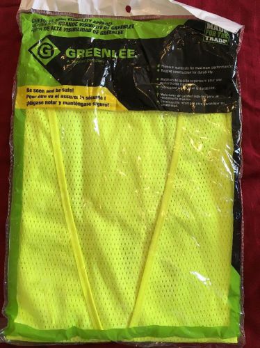 NEW greenlee hi-vis work vest and safety glasses set
