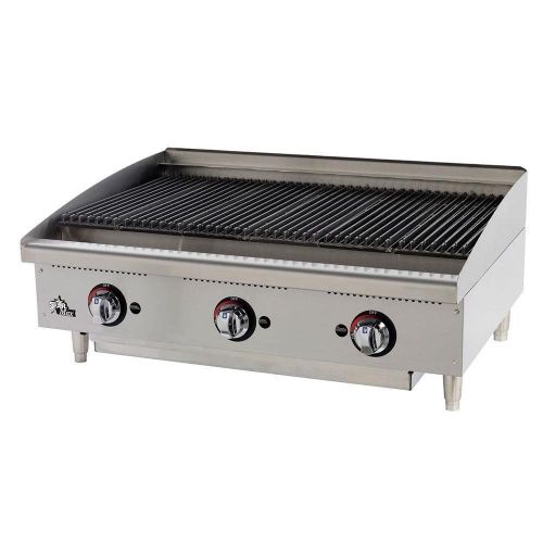 Star Manufacturing 6136RCBF, 36-Inch Countertop Radiant Gas Charbroiler, UL, cUL