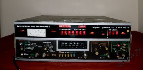 Marconi Instruments Signal Generator 6812 8.0-12.4 GHz TESTED