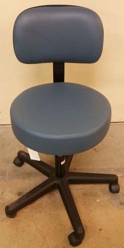 Winco 4350 435 435a physician&#039;s stool with adjustable back and gas lift seat for sale