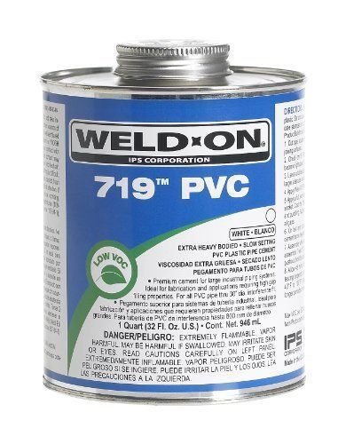 Weld-On 10159 White 719 Extra Heavy-Bodied PVC Professional Industrial-Grade ...