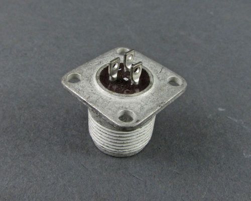 Amphenol hermetic 3 pin flange mount recept.electronic connector 172-310sl-3p2 for sale