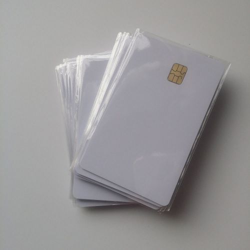 50pcs inkjet printable pvc card with sle4442 chip smart contact ic blank for sale