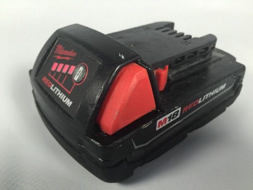 Milwaukee M18 Red Lithium Battery Cat No. 48-11-1815  27 Wh  Used But Works Well