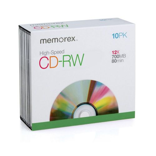 Memorex CD-R 52x 700MB 80min  10pack with cases NEW