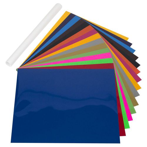 Angel Crafts 12 10 Heat Transfer Vinyl Sheets 16 Pack Teflon Sheet Colors Press