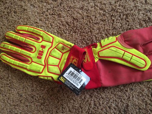 Ringers polished series r-169 cut 5 protection impact gloves hi-vis sz 13xxxl for sale