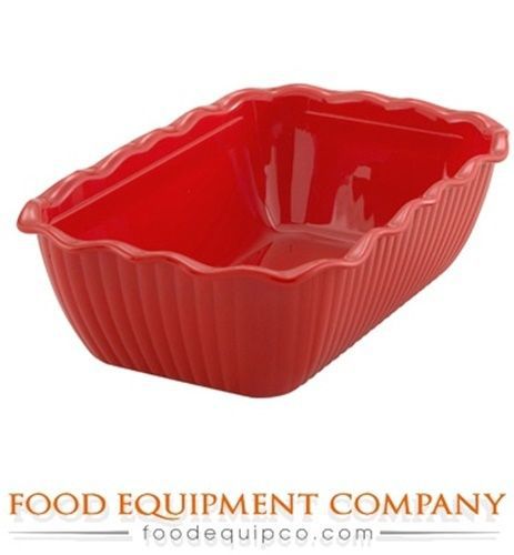 Winco CRK-10R Food Storage Container/Crock, 10&#034; x 7&#034; x 3&#034;, red - Case of 24