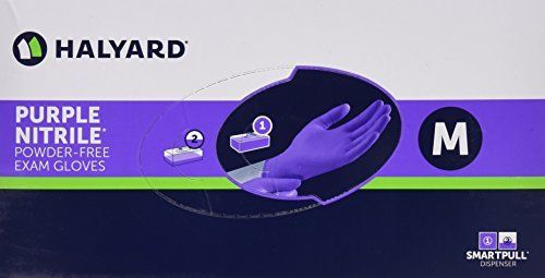 Halyard Health Kimberly Clark Nitrile Glove, Purple, Medium, 100 Count