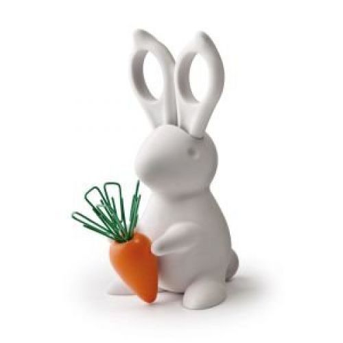 Qualy Bunny Desk Organiser - Scissors and Paper Clips Holder