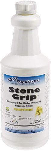 SlipDoctors Stone Grip Anti-Slip Floor Treatment, 1qt Bottle, Yellow