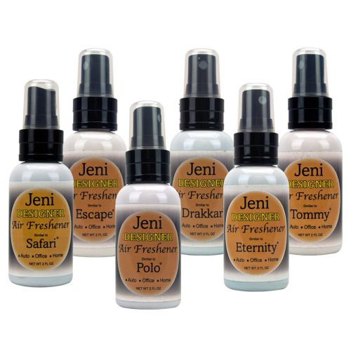 Jeni Air Freshener Spray Designer Fragrance All 6 Aromas