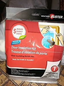 Weather Buster 84&#034; X 36&#034; Sliding Glass Door Clear Shrink Film Insulation Kit