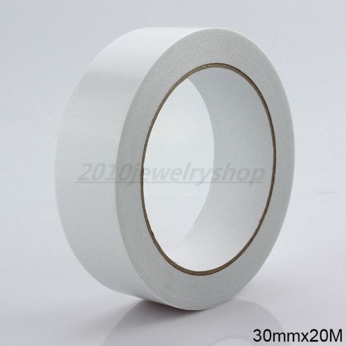 30mm x 20M Double Side Adhesive Tape Office Tape School Supplies DIY Craft 1Roll